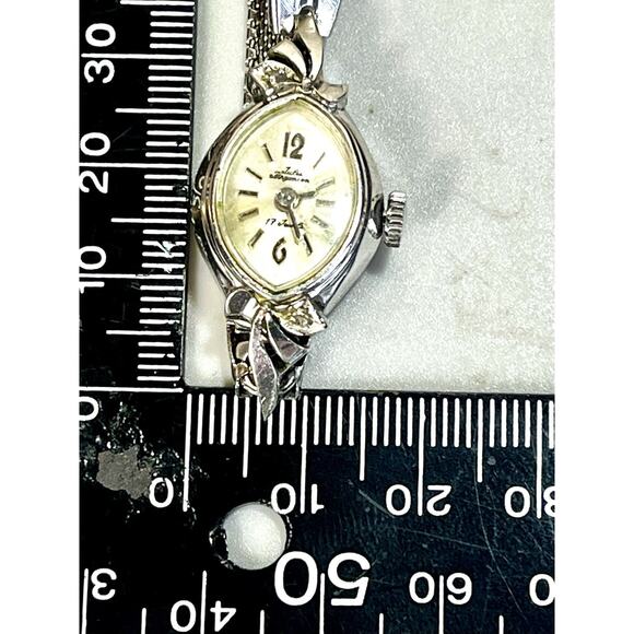 Jules Jurgensen 17 Jewels Watch Vintage, Diamonds Works, Needs Battery